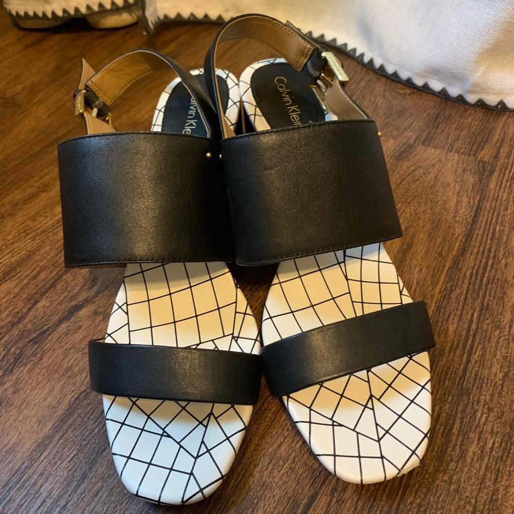 Calvin Klein black sandals